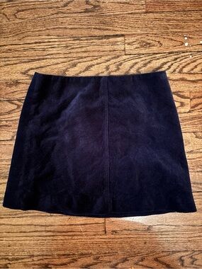 J. Crew Navy Mini Skirt - Clean A-Line Corduroy